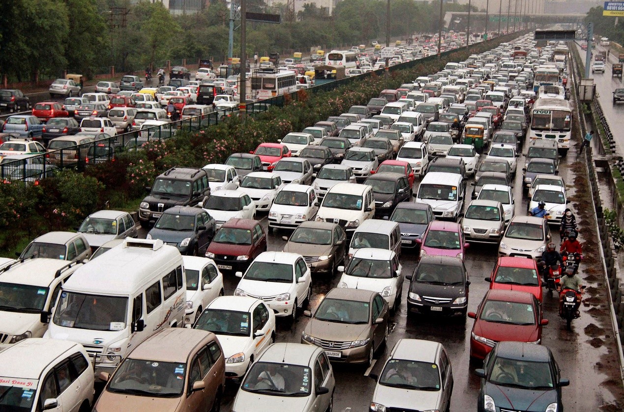 India's increasing traffic biggest cause for Air Pollution